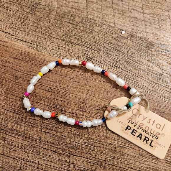 Crystal Avenue Freshwater Pearl Beaded Bracelet - Picture 1 of 3